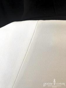 Paule Ka - Boléro en crêpe de soie ivoire