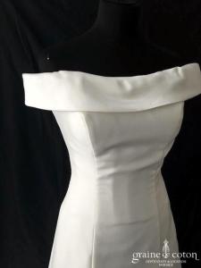 I love Nicole - Robe sirène en mikado ivoire