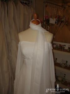 Cosmobella - Étole fluide ivoire