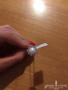 Pic à cheveux perle et strass