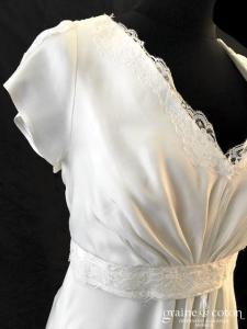 Gilles Zimmer - Création en crêpe de soie et dentelle