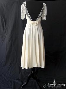 Mademoiselle de Guise - Création midi en crêpe de soie et dentelle