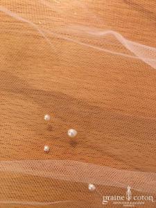 Voilette en tulle et perles