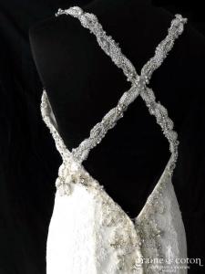 Kenneth Winston - Robe sirène en dentelle et strass