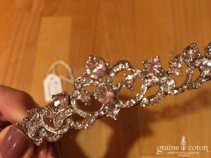 Pronovias - Diadème argenté avec strass