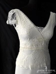 Elsa Gary - Création en mousseline de soie et dentelle