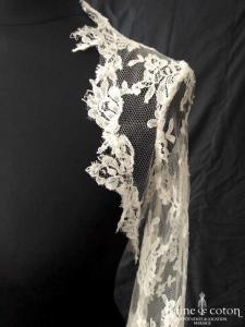 Cymbeline - Boléro en dentelle ivoire à manches 3/4