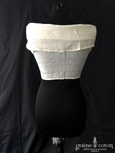 Jean Jacques Rogers - Étole longue en lin ivoire