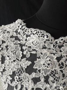 Eglantine Création - Boléro à manches en guipure ivoire clair