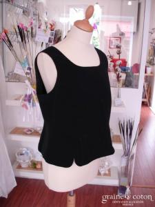 Un jour ailleurs - Haut débardeur noir