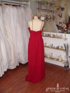 Grand soir - Robe du soir fluide rouge foncé
