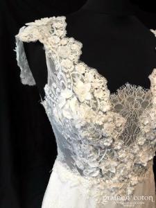 Veronika Jeanvie - Création sirène en dentelle et crêpe