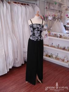 Fashion New York - Ensemble pantalon fluide et bustier noir