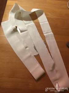 Pronovias - Ceinture ivoire gros grain avec strass