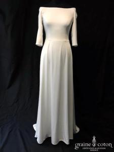 Jesus Peiro et Atelier Emelia - Robe en crêpe et jupe en mikado de soie ivoire