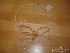 Soleil de minuit - Tour de cou champagne