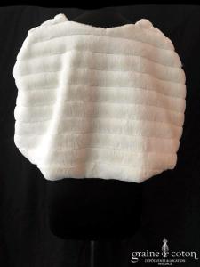 Bianco Evento - Étole / cape en fausse fourrure ivoire