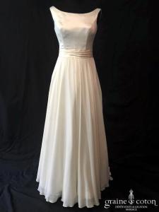 Dessine moi une robe - Création en satin duchesse et crêpe georgette