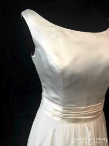 Dessine moi une robe - Création en satin duchesse et crêpe georgette