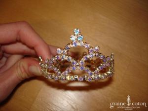 Diadème strass à chignon
