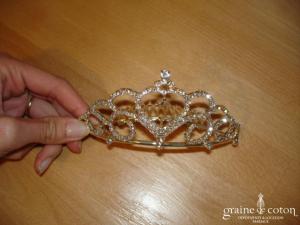 Diadème strass coeur