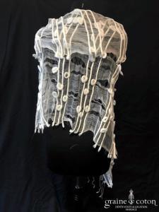 Création - Étole en soie et laine