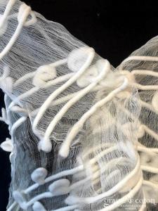 Création - Étole en soie et laine