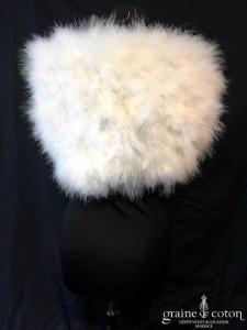 Bianco Evento - Étole en duvet de cygne ivoire clair