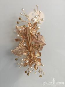 Création - Pince strass fleurs