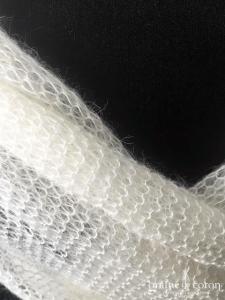 La fée Mohair - Étole fine en longueur 220 cm