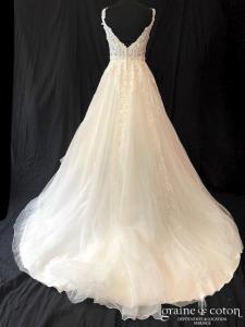 Susanna Rivieri - Robe en tulle ivoire et dentelle dos V