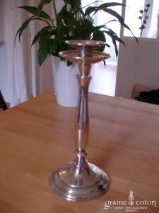 Chandelier en métal argenté