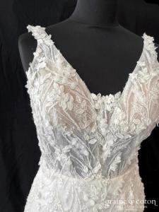 Lilian West - Robe une pièce sirène dentelle et perles