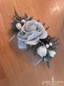 Etsy - Peigne fleurs en tissu