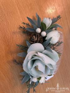 Etsy - Peigne fleurs en tissu