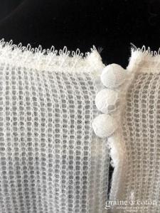 Bianco Evento - Pull court en laine effet cachemire