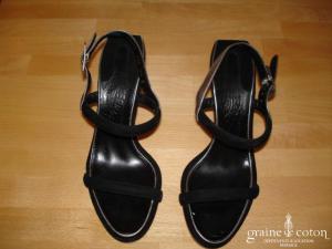 Salvatore Ferragamo - Sandales en daim noir