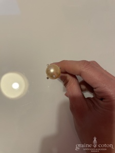 Fantaisie - Pic perle ivoire et strass