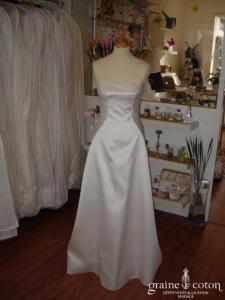 Mariées de Paris - Robe en mikado ivoire