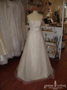 Mariées de Paris - Robe en organza ivoire