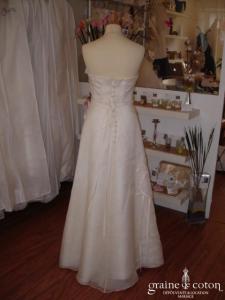 Mariées de Paris - Robe bustier en soie ivoire