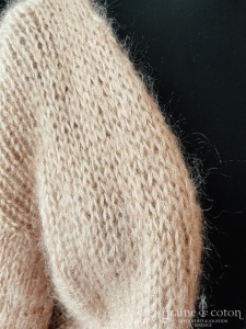 Sososof Studio - Cardigan gilet en mohair vieux rose