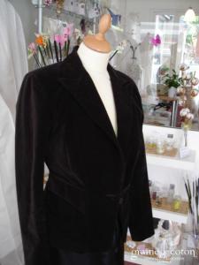 Sinéquanone - Veste en velours chocolat