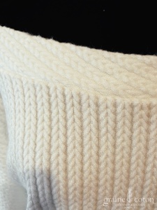 Bianco Evento - Pull en laine effet cachemire encolure bateau