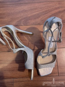 Jimmy Choo - Sandales Azia platine