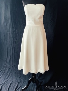 Bianco Evento - Peonia et son boléro encolure bateau