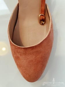 Un si beau pas - Escarpins en nubuck rose