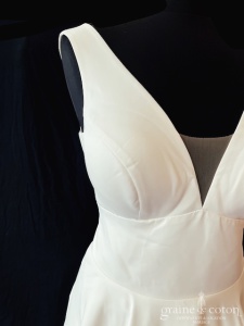 Daniela di Marino - Robe en taffetas ivoire