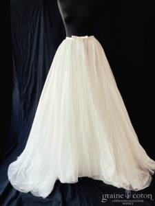 Pronovias - Sur jupe en tulle ivoire clair