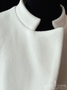 Art Podium pour Etsy - Boléro en crêpe de laine ivoire clair